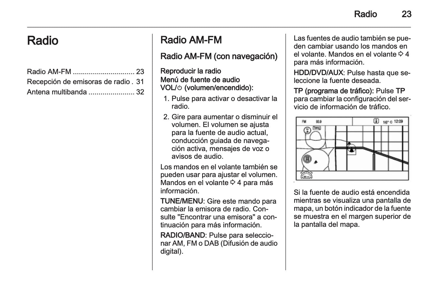 Opel Ampera Manual de infoentretenimiento 2011 - 2015