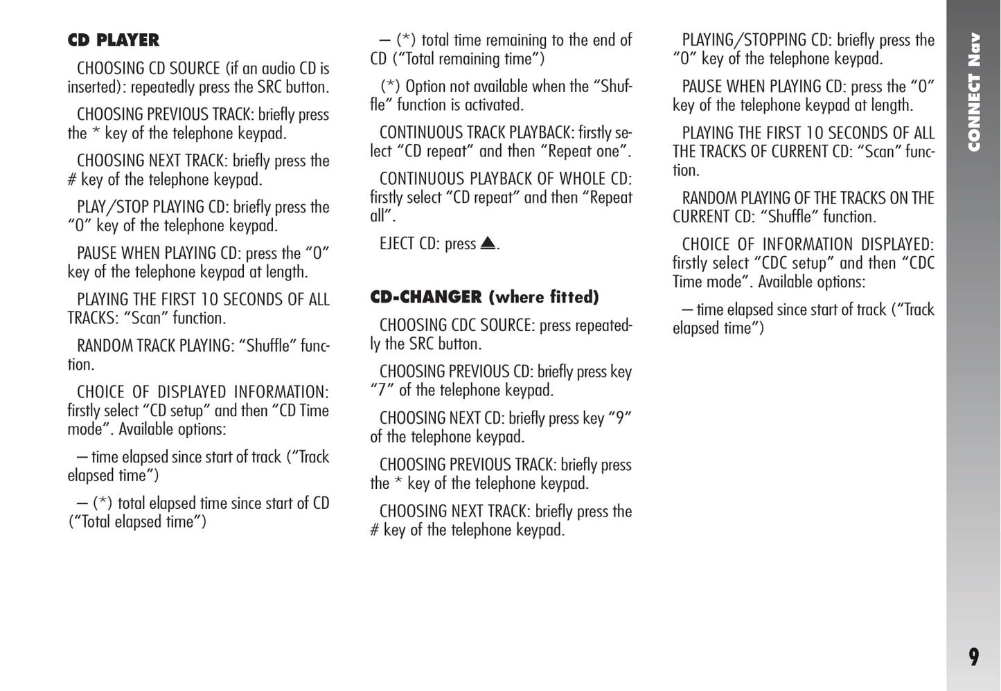 Alfa Romeo Connect Nav (+) Owner's Manual