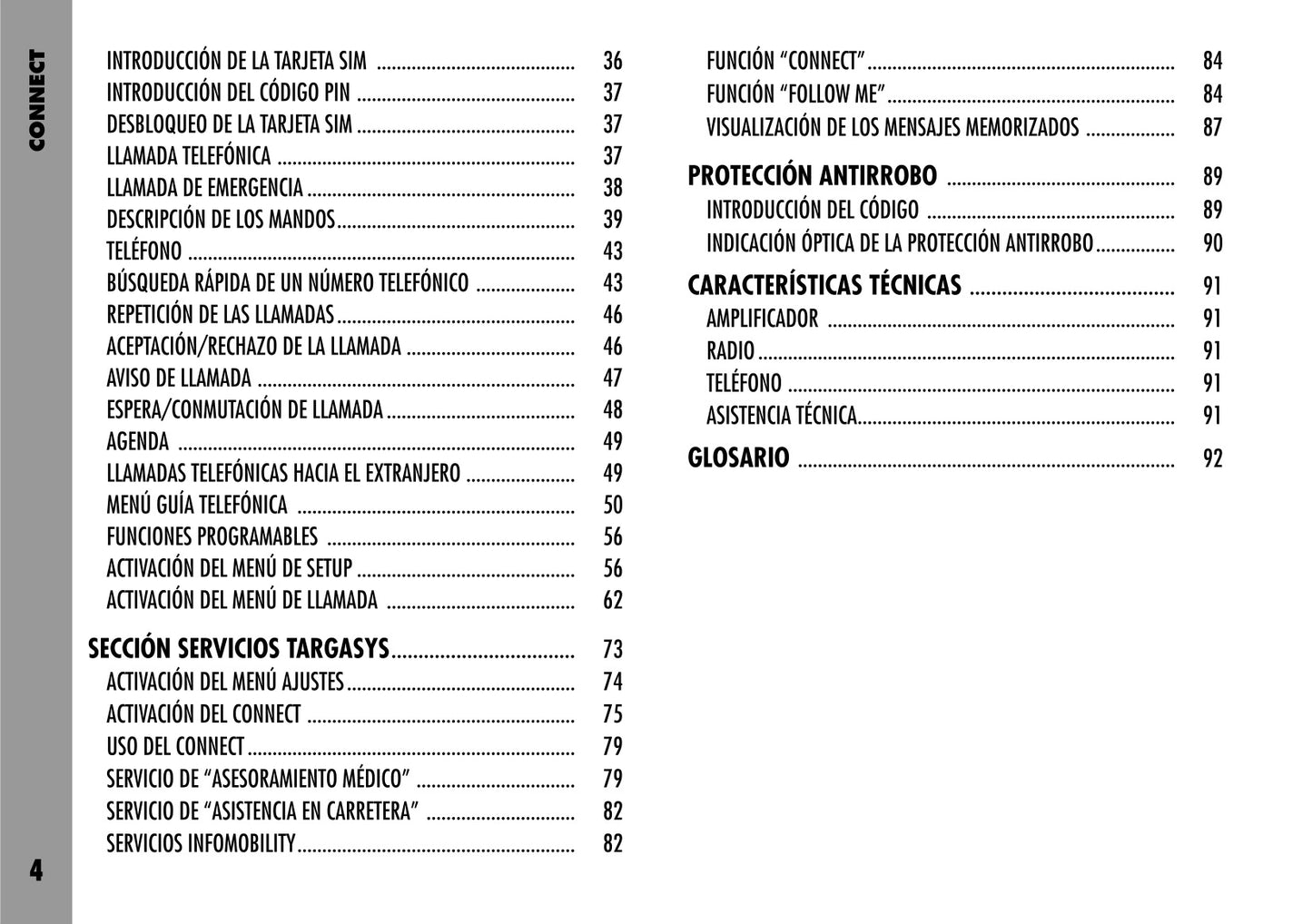 Alfa Romeo Connect-Navegador-Connect Nav Instrucciones 2004 - 2007