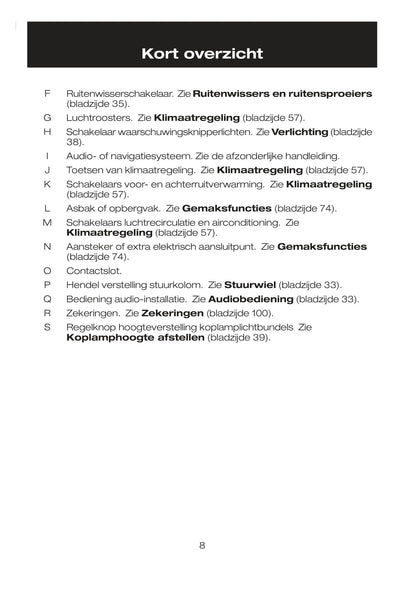 2007-2008 Ford Tourneo Connect/Transit Connect Owner's Manual | Dutch