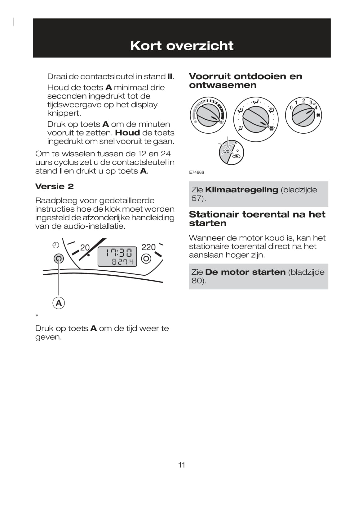 2007-2008 Ford Tourneo Connect/Transit Connect Owner's Manual | Dutch