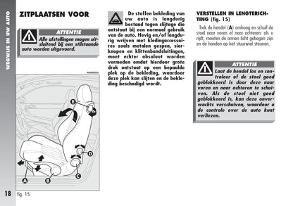 2000-2010 Alfa Romeo 147 Gebruikershandleiding | Nederlands