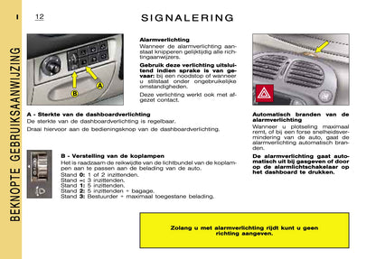 2000-2001 Citroën Xsara Picasso Gebruikershandleiding | Nederlands