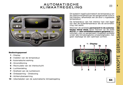 2000-2001 Citroën Xsara Picasso Gebruikershandleiding | Nederlands