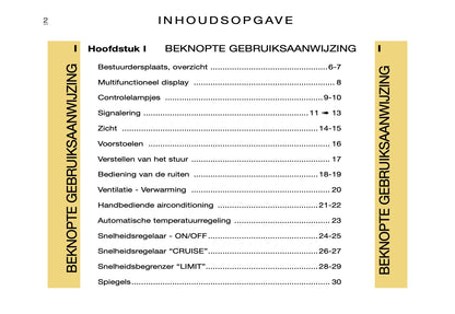 2000-2001 Citroën Xsara Picasso Gebruikershandleiding | Nederlands