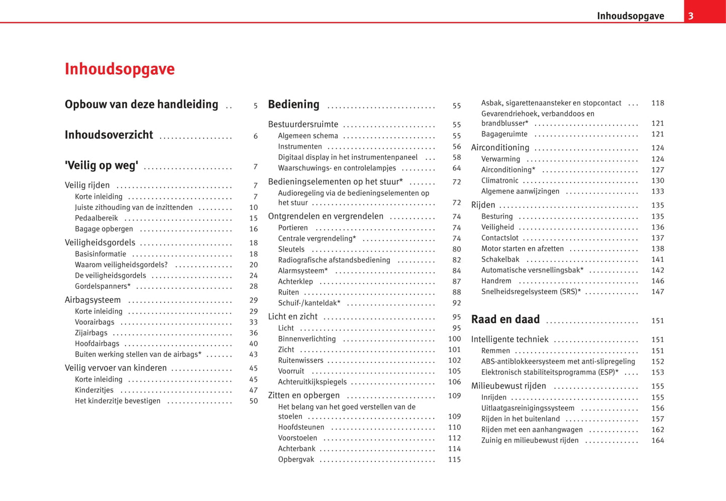 2007-2008 Seat Ibiza Owner's Manual | Dutch