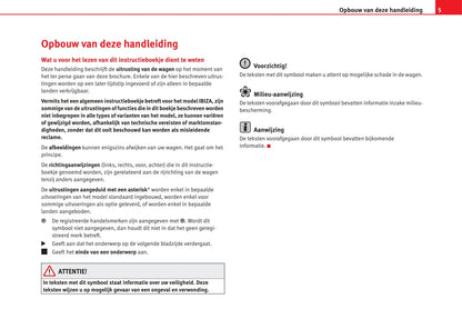 2007-2008 Seat Ibiza Owner's Manual | Dutch