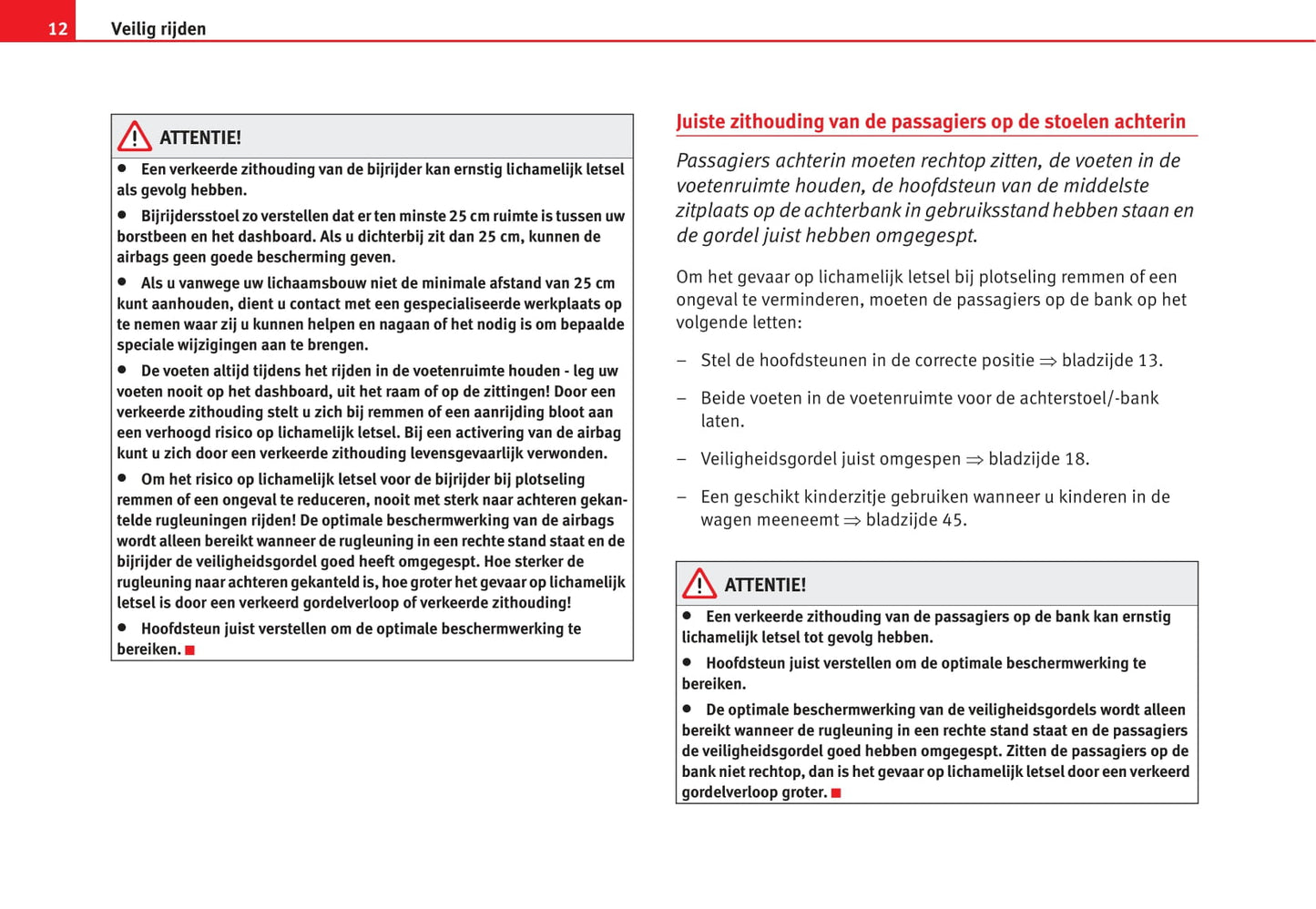 2007-2008 Seat Ibiza Owner's Manual | Dutch