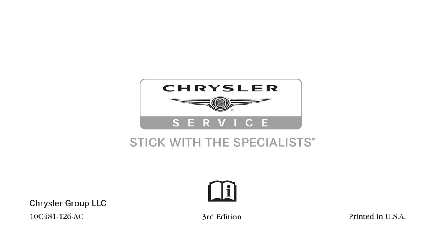 2010-2014 Chrysler 300 Owner's Manual | English