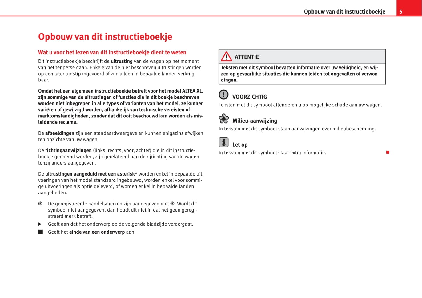 2006-2009 Seat Altea XL Gebruikershandleiding | Nederlands