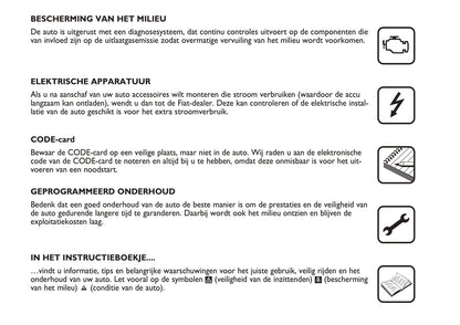 2004-2005 Fiat Multipla Owner's Manual | Dutch