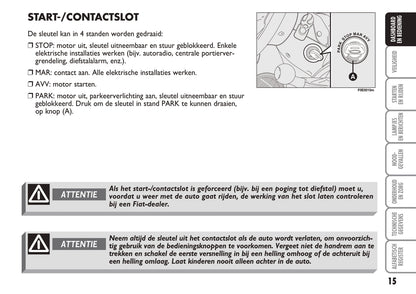 2004-2005 Fiat Multipla Owner's Manual | Dutch