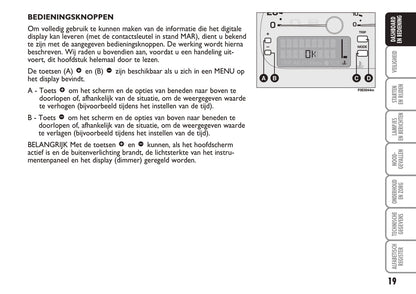 2004-2005 Fiat Multipla Owner's Manual | Dutch