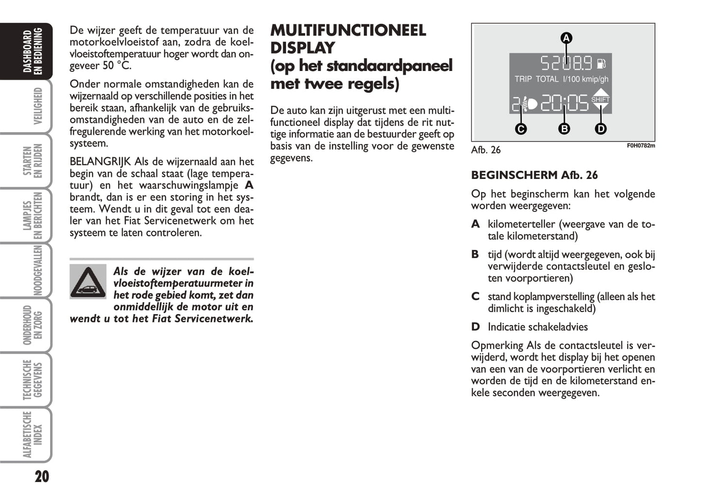 2005-2006 Fiat Idea Owner's Manual | Dutch