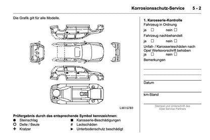 Opel Service- und Garantieheft