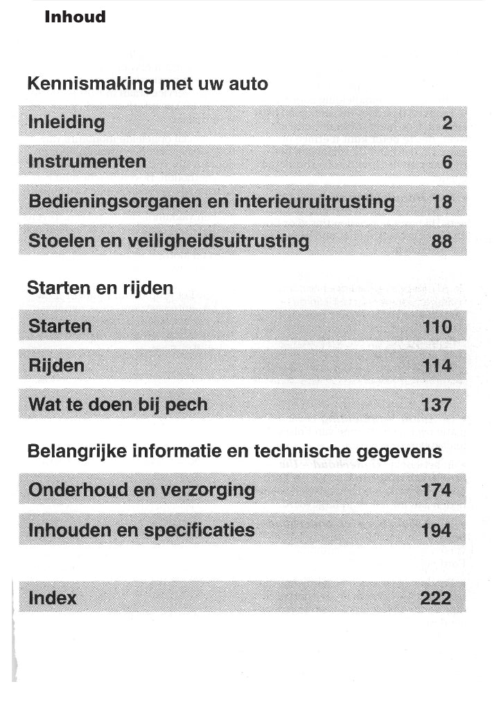 2003-2005 Ford Mondeo Owner's Manual | Dutch