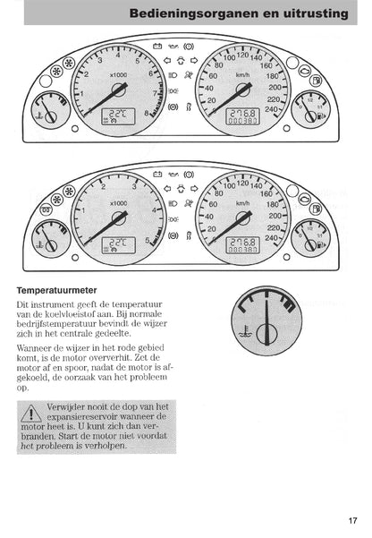 2003-2005 Ford Mondeo Owner's Manual | Dutch