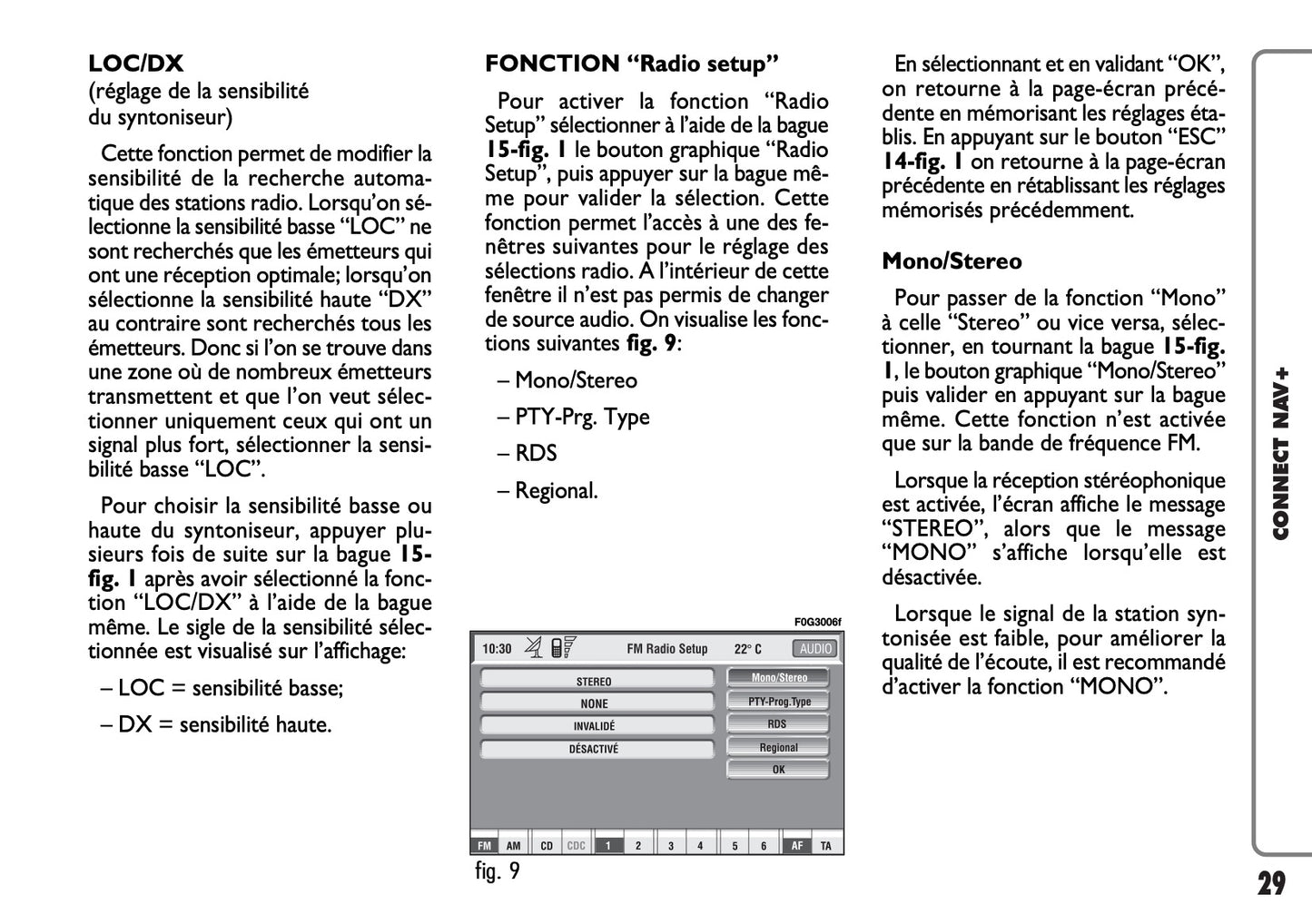 Fiat Panda CONNECT Nav+ Guide d'utilisation 2007 - 2008