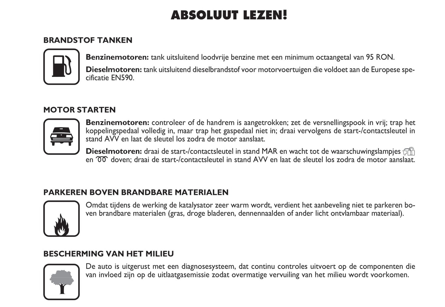 2003-2004 Fiat Punto Gebruikershandleiding | Nederlands