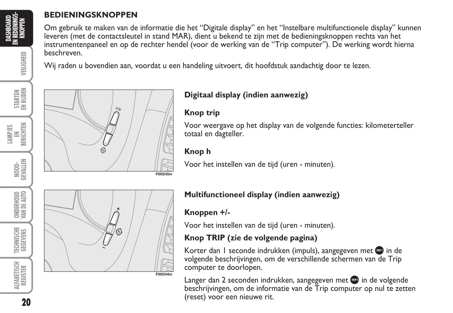 2003-2004 Fiat Punto Gebruikershandleiding | Nederlands