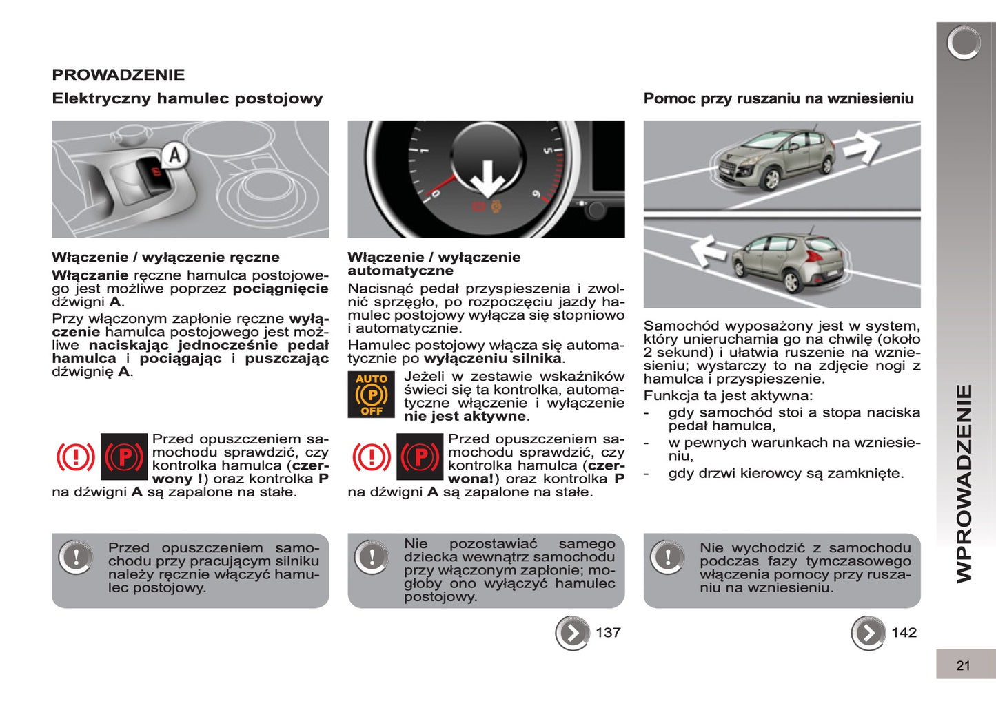 2012-2013 Peugeot 3008 Manuel du propriétaire | Polonais