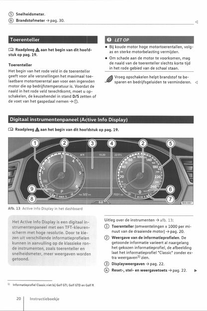 2017-2020 Volkswagen Golf Gebruikershandleiding | Nederlands