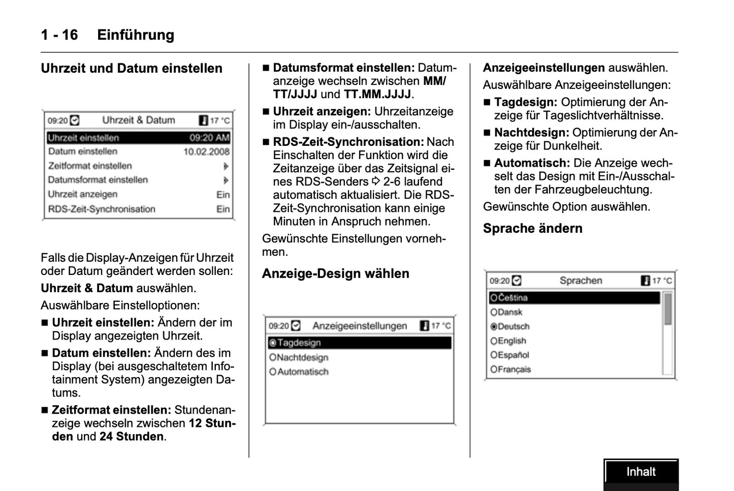 Opel Insignia DVD 800 Infotainment  Bedienungsanleitung