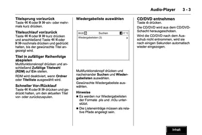 Opel Insignia DVD 800 Infotainment  Bedienungsanleitung