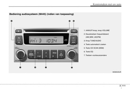 2006-2007 Kia Magentis Owner's Manual | Dutch