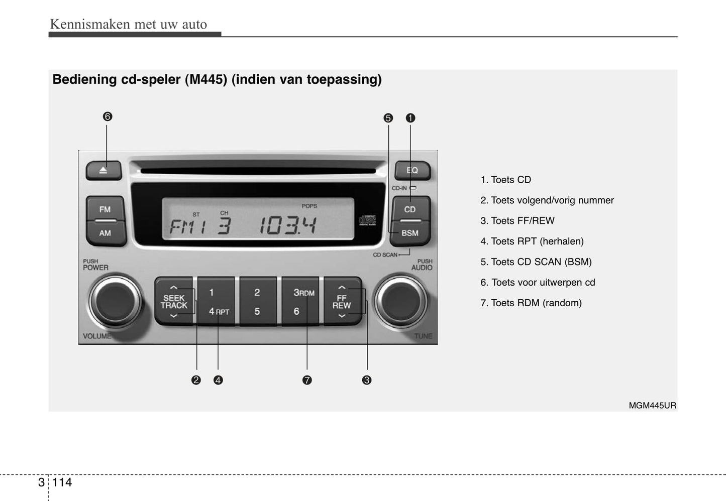 2006-2007 Kia Magentis Owner's Manual | Dutch