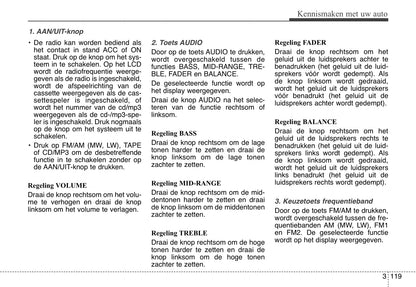 2006-2007 Kia Magentis Owner's Manual | Dutch