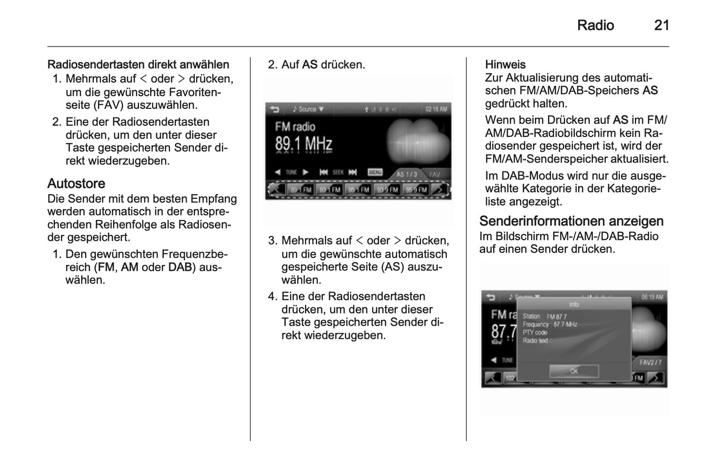 Chevrolet Spark Infotainment Bedienungsanleitung 2013