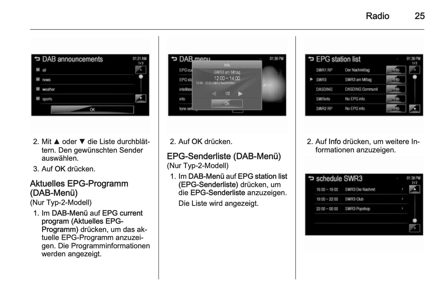 Chevrolet Spark Infotainment Bedienungsanleitung 2013