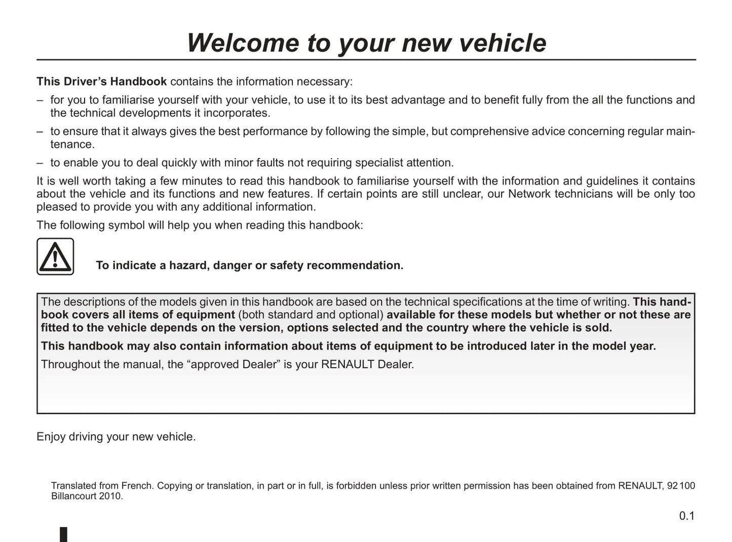 2008-2014 Renault Kangoo Manuel du propriétaire | Anglais