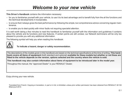 2008-2014 Renault Kangoo Manuel du propriétaire | Anglais