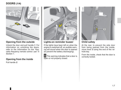 2008-2014 Renault Kangoo Manuel du propriétaire | Anglais