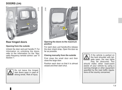 2008-2014 Renault Kangoo Manuel du propriétaire | Anglais