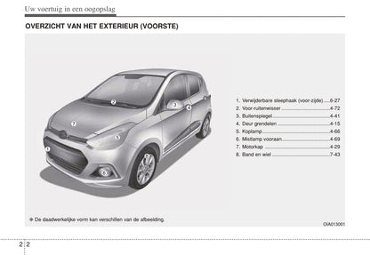 2013-2014 Hyundai i10 Bedienungsanleitung | Niederländisch