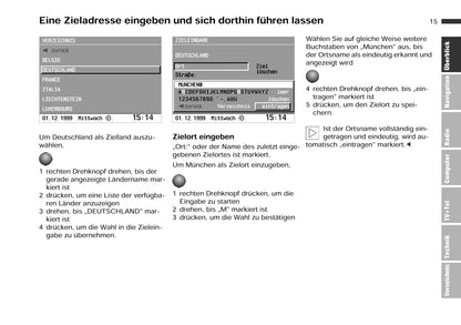 BMW Bordmonitor Mit Navigatie Und Tv Bedienungsanleitung 2000