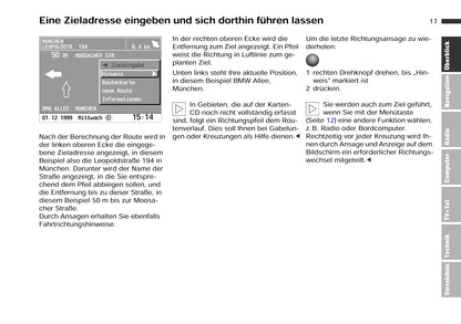 BMW Bordmonitor Mit Navigatie Und Tv Bedienungsanleitung 2000