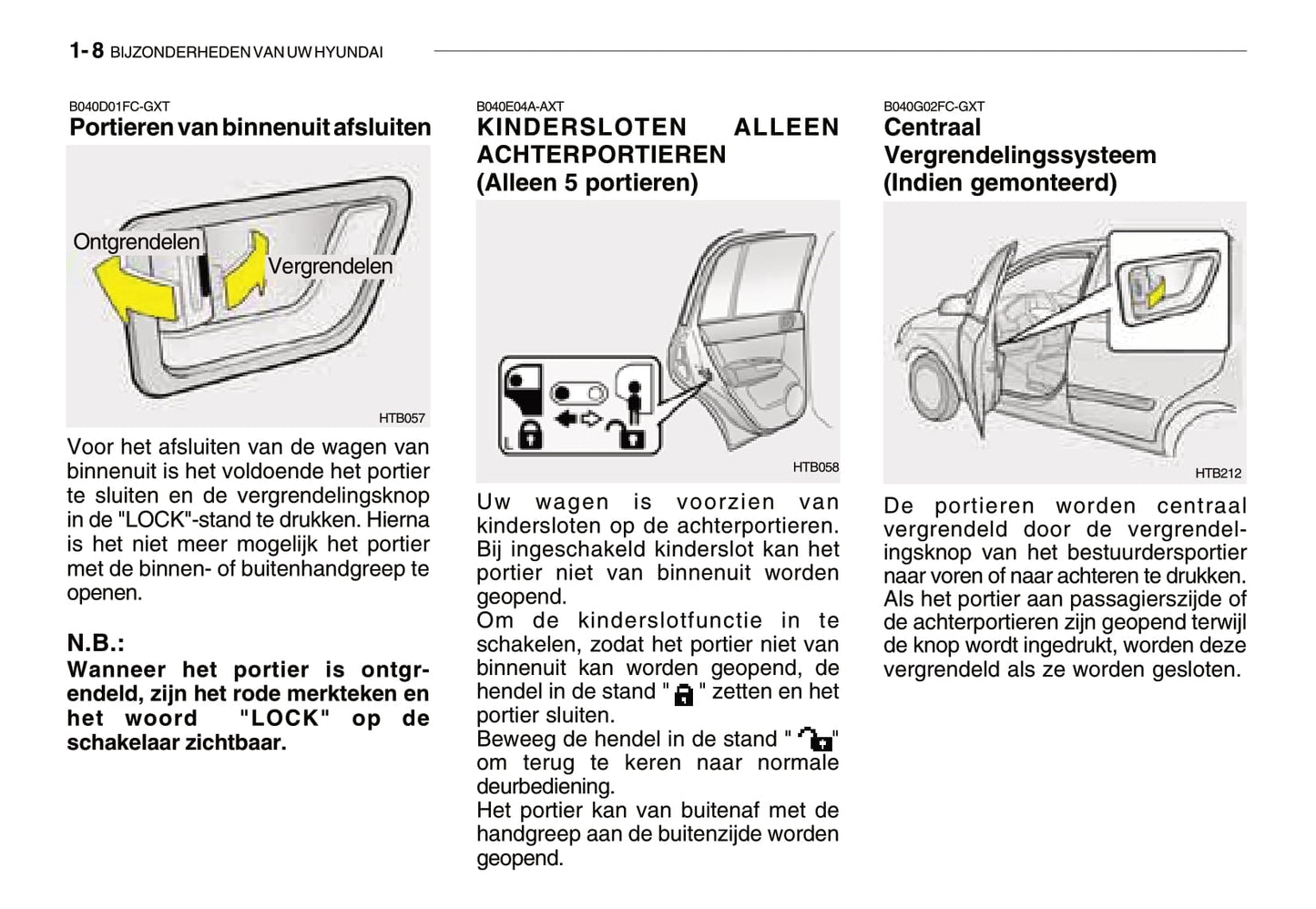 2007-2008 Hyundai Getz Gebruikershandleiding | Nederlands