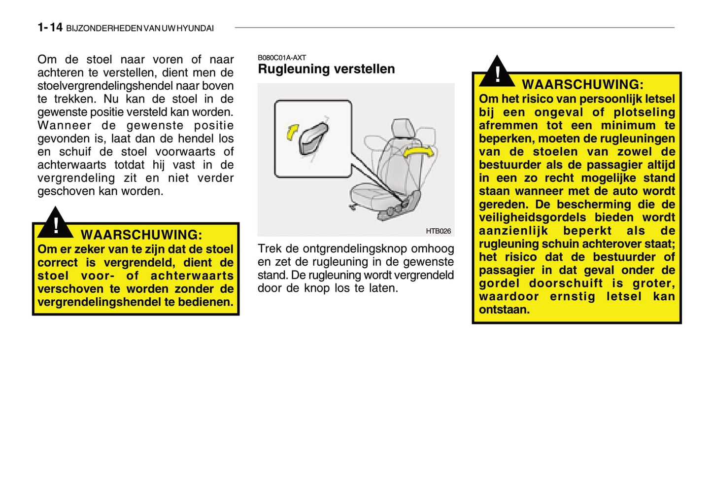 2007-2008 Hyundai Getz Gebruikershandleiding | Nederlands