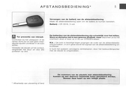 2003-2005 Citroën C3 Pluriel Bedienungsanleitung | Niederländisch