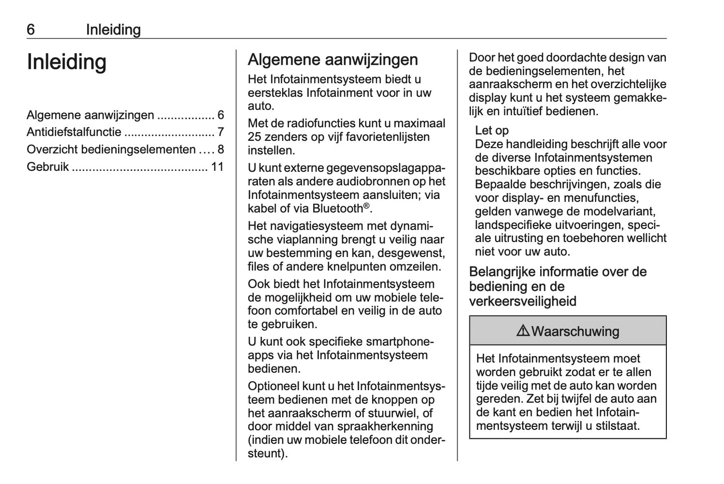 Opel Adam Infotainment System Handleiding 2017 - 2019