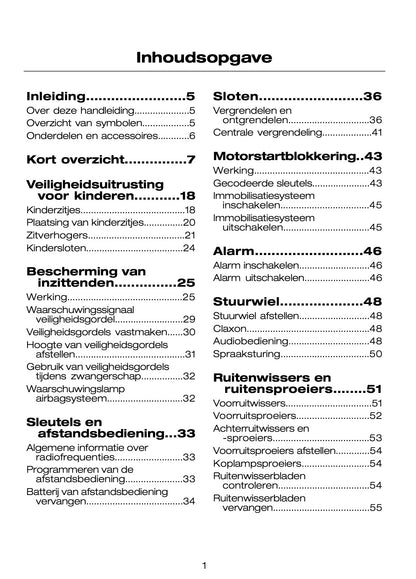 2005-2007 Ford Mondeo Owner's Manual | Dutch