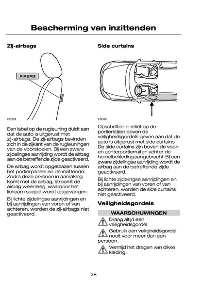 2005-2007 Ford Mondeo Owner's Manual | Dutch