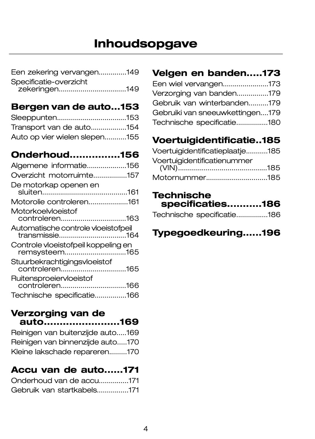 2005-2007 Ford Mondeo Owner's Manual | Dutch