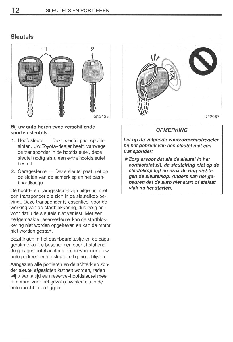 1999-2002 Toyota Celica Gebruikershandleiding | Nederlands