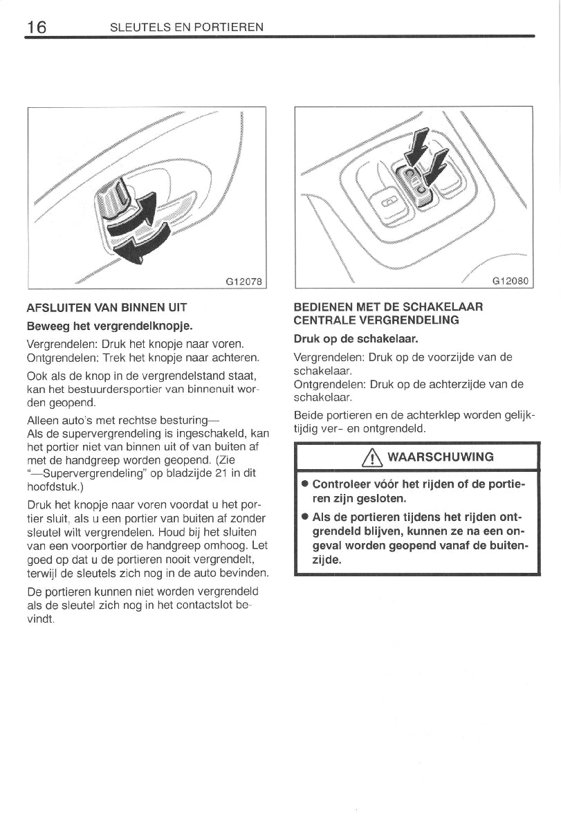 1999-2002 Toyota Celica Gebruikershandleiding | Nederlands