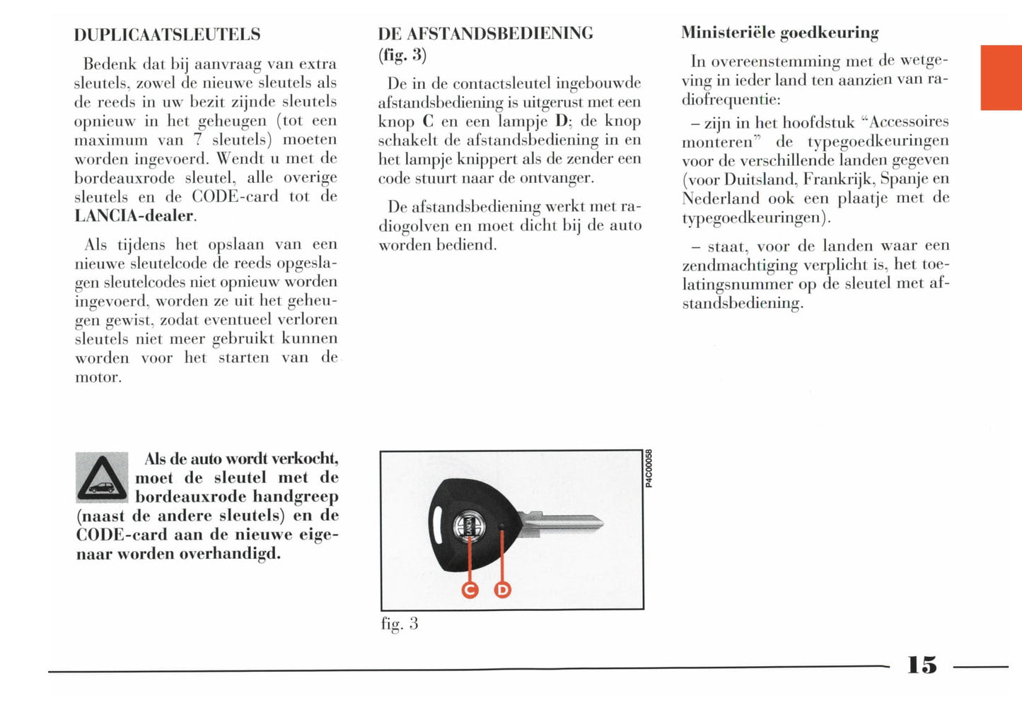 1996-2003 Lancia YPsilon Bedienungsanleitung | Niederländisch